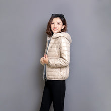 Load image into Gallery viewer, ZOGAA 2019 Winter New Women's Cotton Padded Warm Jacket Student Thin Section Down Cotton Hooded Short Coat Women winter coat