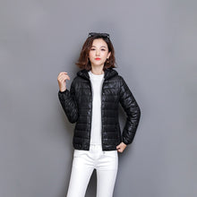 Load image into Gallery viewer, ZOGAA 2019 Winter New Women's Cotton Padded Warm Jacket Student Thin Section Down Cotton Hooded Short Coat Women winter coat