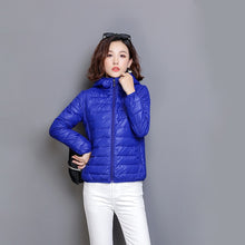 Load image into Gallery viewer, ZOGAA 2019 Winter New Women's Cotton Padded Warm Jacket Student Thin Section Down Cotton Hooded Short Coat Women winter coat