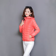 Load image into Gallery viewer, ZOGAA 2019 Winter New Women's Cotton Padded Warm Jacket Student Thin Section Down Cotton Hooded Short Coat Women winter coat