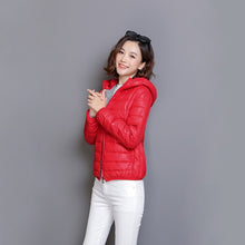 Load image into Gallery viewer, ZOGAA 2019 Winter New Women's Cotton Padded Warm Jacket Student Thin Section Down Cotton Hooded Short Coat Women winter coat