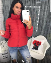 Load image into Gallery viewer, FORERUN Fashion Bubble Coat Solid Standard Collar Oversized Short Jacket Winter Autumn Female Puffer Jacket Parkas Mujer 2019