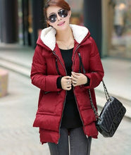 Load image into Gallery viewer, Winter Warm Orolay Style Women thicken Padded Coat Hooded Jacket Parka Outwear