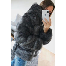 Load image into Gallery viewer, Womens Hoodie Fluffy Fur Coat Fleece Long Sleeve Winter Outdoor Parka Jacket Top  Womens Thickness Coats Windbreaker