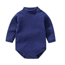 Load image into Gallery viewer, Solid Baby Girls Bodysuits 100% Cotton Soft Newborn Clothes Infant One-Piece Clothing Turtleneck Pajamas Sleep Shirts Tops Pant