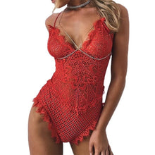 Load image into Gallery viewer, Women 2019 Bodysuit Women Nightwear Sexy Bodysuit Croset Lace Bra Lintimates Sleepwear Jumper Jumpsuit Rk