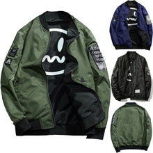 Load image into Gallery viewer, Mens Winter Casual Jacket Autumn Zippers Jumper Pilot Fight Bomber Coat Baseball Sports Outwear Tops Clothes
