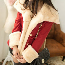 Load image into Gallery viewer, WEPBEL Winter Warm Coats Women Wool Slim Double Breasted Wool Coat Winter Jacket Women Fur Women's Coat Jackets