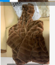 Load image into Gallery viewer, Womens Hoodie Fluffy Fur Coat Fleece Long Sleeve Winter Outdoor Parka Jacket Top  Womens Thickness Coats Windbreaker