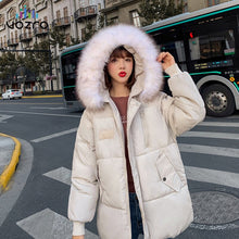 Load image into Gallery viewer, VOZRO 2019 Winter Jacket Coat, Cotton With Winter Leather Coat, Style Thick Coat Women  Ukraine Veste Femme Campera Mujer Zaful