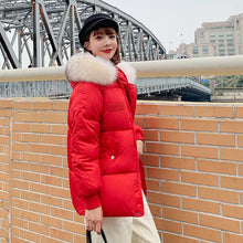 Load image into Gallery viewer, VOZRO 2019 Winter Jacket Coat, Cotton With Winter Leather Coat, Style Thick Coat Women  Ukraine Veste Femme Campera Mujer Zaful