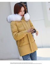 Load image into Gallery viewer, VOZRO 2019 Winter Jacket Coat, Cotton With Winter Leather Coat, Style Thick Coat Women  Ukraine Veste Femme Campera Mujer Zaful