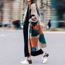 Load image into Gallery viewer, Women Windbreaker Autumn And Winter Casual Warm 2019 Long  Female Jacket Coat  Elegant Vintage Print Female Casual Windbreake