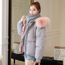 Load image into Gallery viewer, Korea Winter Jacket Women 2019 Hooded Women  Parka Coat Fur Collar Zippers Long Women Female Warm Winter Jacket Parka Plus Size