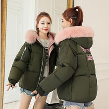 Load image into Gallery viewer, Korea Winter Jacket Women 2019 Hooded Women  Parka Coat Fur Collar Zippers Long Women Female Warm Winter Jacket Parka Plus Size