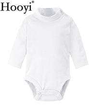 Load image into Gallery viewer, Solid Baby Girls Bodysuits 100% Cotton Soft Newborn Clothes Infant One-Piece Clothing Turtleneck Pajamas Sleep Shirts Tops Pant