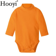 Load image into Gallery viewer, Solid Baby Girls Bodysuits 100% Cotton Soft Newborn Clothes Infant One-Piece Clothing Turtleneck Pajamas Sleep Shirts Tops Pant