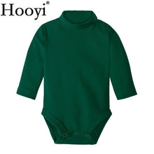 Load image into Gallery viewer, Solid Baby Girls Bodysuits 100% Cotton Soft Newborn Clothes Infant One-Piece Clothing Turtleneck Pajamas Sleep Shirts Tops Pant