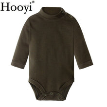 Load image into Gallery viewer, Solid Baby Girls Bodysuits 100% Cotton Soft Newborn Clothes Infant One-Piece Clothing Turtleneck Pajamas Sleep Shirts Tops Pant